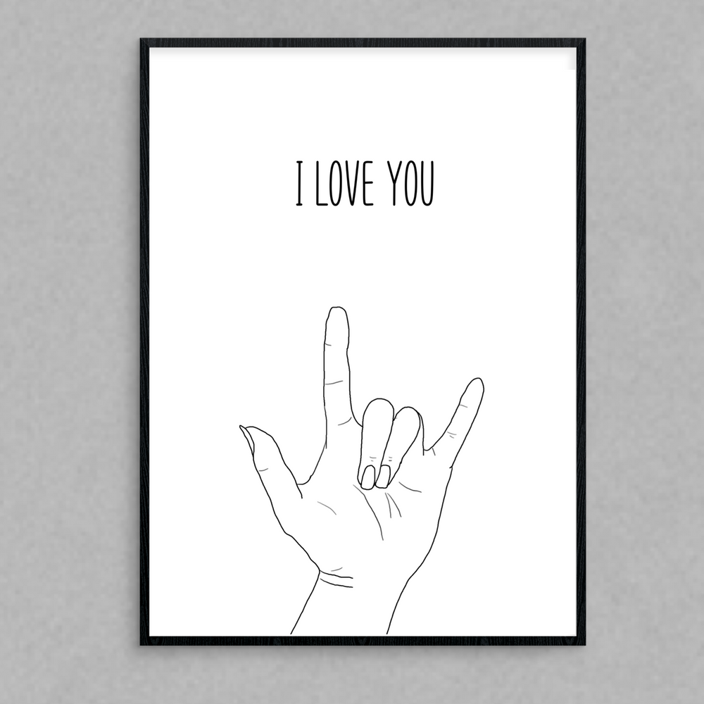 Sign Love You Print #1 image